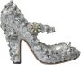 Dolce & Gabbana Zilveren Kristalversierde Mary Jane Pumps Gray Dames - Thumbnail 7