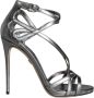 Dolce & Gabbana Zilveren Enkelband Hakken Sandalen - Thumbnail 1