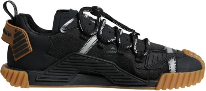 Dolce & Gabbana Sorrento sneakers van gemixt materiaal Zwart