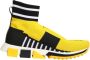 Dolce & Gabbana Zwart Geel Sorrento Sneakers Schoenen - Thumbnail 1