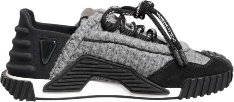 Dolce & Gabbana Zwart Grijs NS1 Lage Top Sneakers