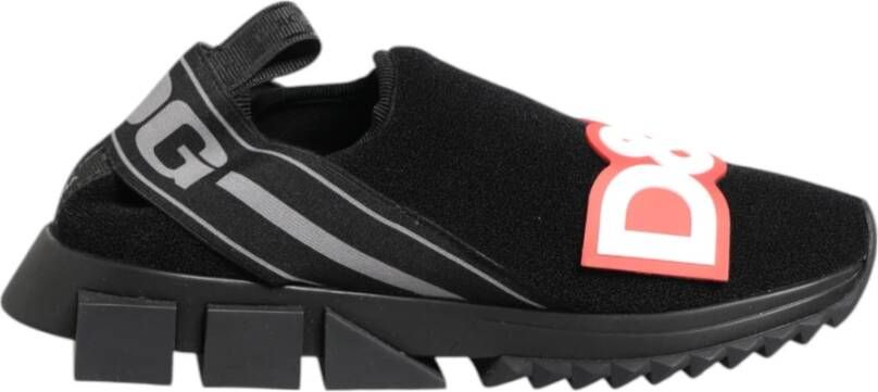 Dolce & Gabbana Zwart Grijs Slip On Sorrento Sneakers