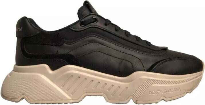Dolce & Gabbana Zwart Wit Daymaster Lage Top Sneakers