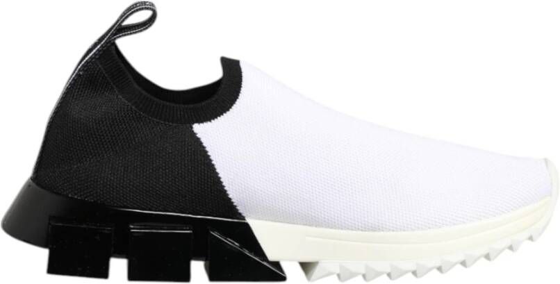 Dolce & Gabbana Zwart Wit Lage Top Sorrento Sneakers