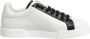 Dolce & Gabbana Zwart Wit Leren Portofino Sneaker Schoenen - Thumbnail 1