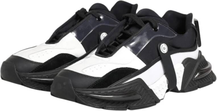Dolce & Gabbana Zwart Wit Logo Airmaster Sneakers