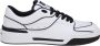 Dolce & Gabbana Zwart Wit Nappa Sneakers Vetersluiting White Heren - Thumbnail 9