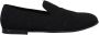 Dolce & Gabbana Zwarte bloemen jacquard slippers loafers schoenen Black Heren - Thumbnail 1
