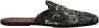 Dolce & Gabbana Zwarte Bloe Jacquard Slides Schoenen - Thumbnail 1