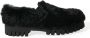 Dolce & Gabbana Zwarte Bont Leren Loafers Jurkschoenen Black Heren - Thumbnail 57