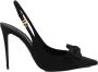 Dolce & Gabbana Zijden slingback pumps met strikdetail Black Dames - Thumbnail 5