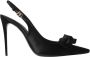 Dolce & Gabbana Zwarte Ballerina Schoenen met Strik Black Dames - Thumbnail 1