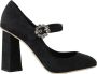 Dolce & Gabbana Zwarte Brokaat Hoge Hakken Mary Janes Schoenen Black Dames - Thumbnail 19