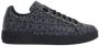 Dolce & Gabbana Zwarte Canvas Lage Sneakers met Logo Jacquard - Thumbnail 1