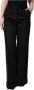 Dolce & Gabbana Zwarte Kasjmier Hoge Taille Bootcut Broek - Thumbnail 1