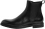 Dolce & Gabbana Zwarte Chelsea Leren Mid Calf Laarzen - Thumbnail 1