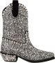 Dolce & Gabbana Zwarte Cowgirl Styled Laarzen met Logo Details Black Dames - Thumbnail 14