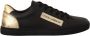 Dolce & Gabbana Klassieke Zwarte Gouden Leren Sneakers Schoenen Black Heren - Thumbnail 9
