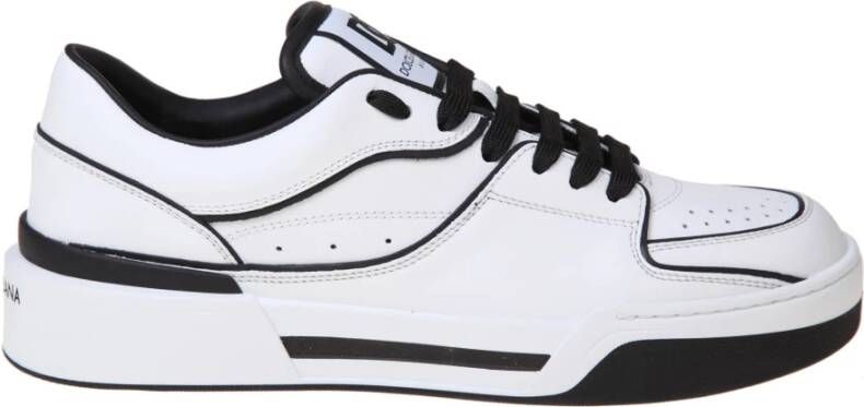 Dolce & Gabbana Nieuwe Roma Sneakers met Contrasterende Details White Heren