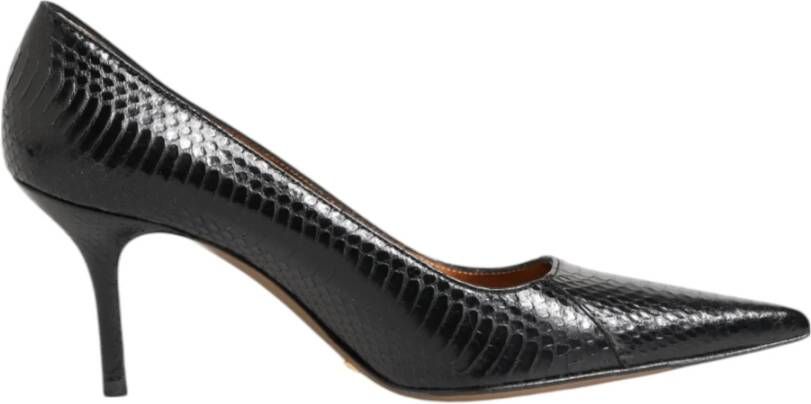 Dolce & Gabbana Zwarte exotische leren stiletto pumps