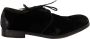 Dolce & Gabbana Zwart fluwelen veterschoenen in verouderde stijl - Thumbnail 16