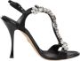 Dolce & Gabbana Zwarte Keira Kristal Hakken Sandalen - Thumbnail 1