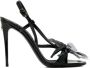 Dolce & Gabbana Zwarte Keira Sandalen met Bloe borduursel - Thumbnail 1