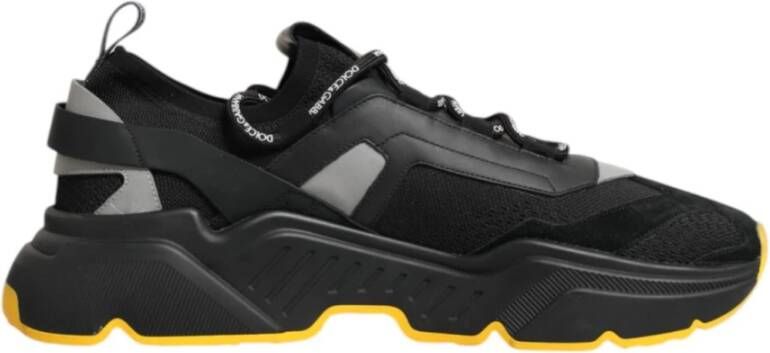 Dolce & Gabbana Zwarte lage top heren sneakers schoenen