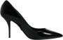 Dolce & Gabbana Black High Heels Pumps Patent Leather Shoes Zwart Dames - Thumbnail 3