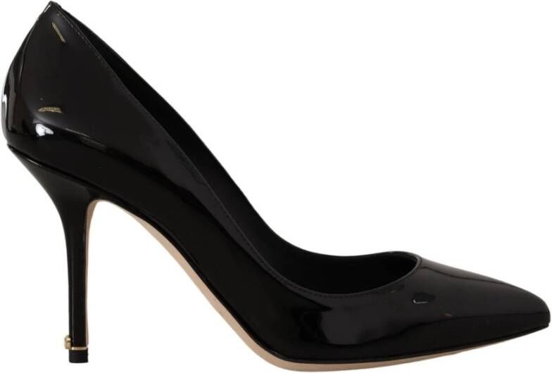 Dolce & Gabbana Zwarte Lakleren Hoge Hakken Pumps Black Dames