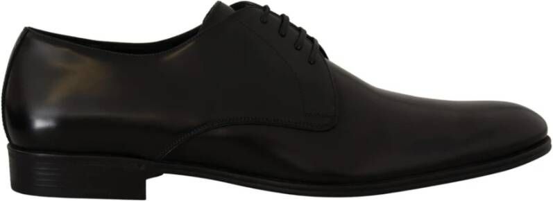 Dolce & Gabbana Zwarte leren Derby formele schoenen Black Heren