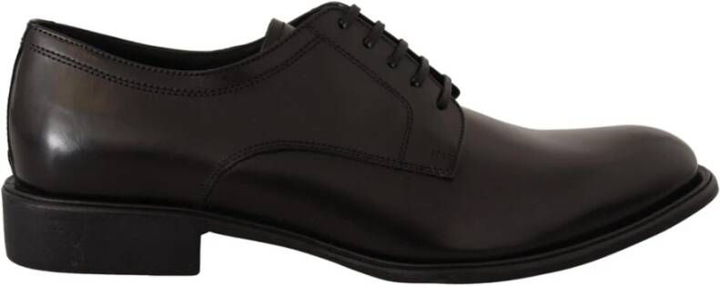 Dolce & Gabbana Zwarte Leren Derby Formele Schoenen Black Heren