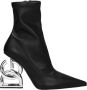 Dolce & Gabbana Zwarte leren enkellaarzen - Thumbnail 1
