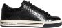 Dolce & Gabbana Zwarte Leren Heren Lage Top Sneakers Black Heren - Thumbnail 1