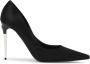 Dolce & Gabbana Zwarte Leren Hoge Hak Slip-On Schoenen Black Dames - Thumbnail 1