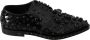 Dolce & Gabbana Zwarte Leren Kristallen Jurk Brogue Schoenen Black - Thumbnail 9