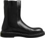 Dolce & Gabbana Zwarte leren laarzen met logo - Thumbnail 1