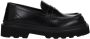Dolce & Gabbana Zwarte leren loafers met vierkante neus - Thumbnail 1