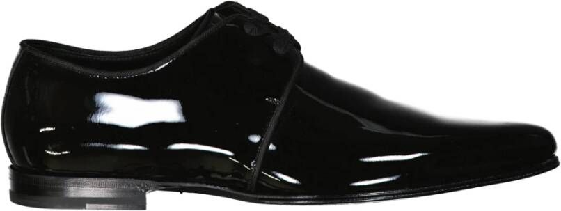 Dolce & Gabbana Zwarte Leren Loaferschoenen Black Heren