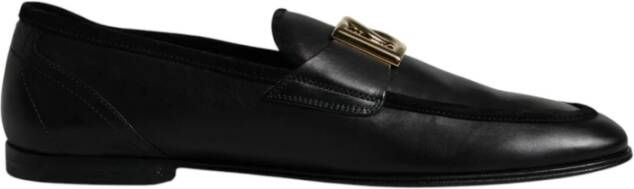 Dolce & Gabbana Zwarte Loafer Schoenen Elegante Iconische Stijl Black Heren