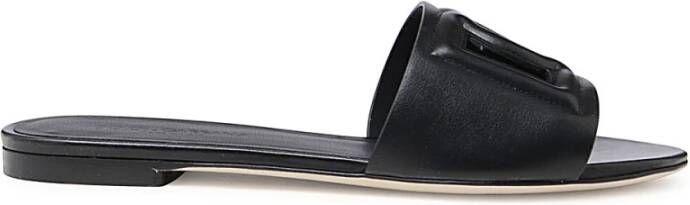 Dolce & Gabbana Glij in stijl met deze sliders van hoogwaardige stof Black Dames
