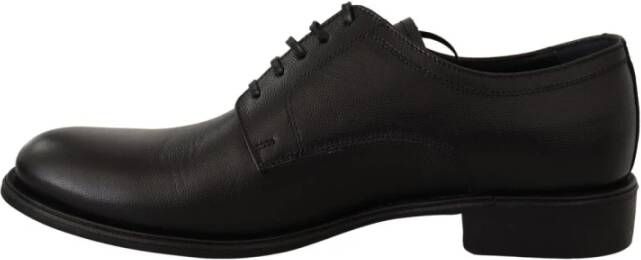 Dolce & Gabbana Zwarte Leren Derby Schoenen Gemaakt in Italië Black Heren - Foto 4