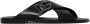 Dolce & Gabbana Zwarte leren sandalen met kruisbanden - Thumbnail 1