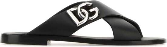 Dolce & Gabbana Leren Sandalen met DG Logo Black Heren - Foto 5