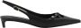 Dolce & Gabbana Zwarte Leren Slingbacks Puntige Neus Black Dames - Thumbnail 13