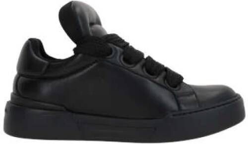 Dolce & Gabbana Zwarte Low-Top Sneakers van Black Heren
