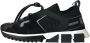 Dolce & Gabbana Zwarte Mesh Sorrento Trekking Sneakers - Thumbnail 3