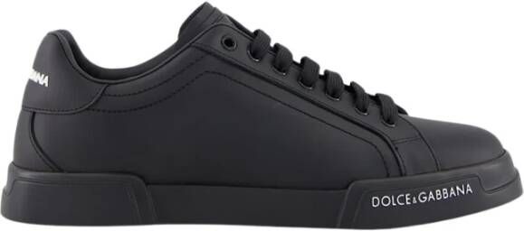 Dolce & Gabbana Zwarte Nappa Leren Sneakers - Foto 2
