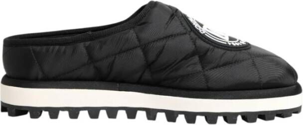 Dolce & Gabbana Zwarte Nylon Slip-On Sneakers