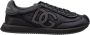 Dolce & Gabbana Zwarte Nylon Suède Veterschoenen - Thumbnail 1